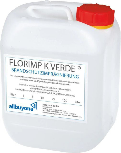 Aplanta Brandschutzspray B1 für Kunstpflanzen, Farbe: Weiß, 5 Liter - Bild 1