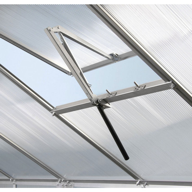 Vitavia Gewächshaus Uranus 9900 in Silber mit 9,9 m² Fläche und 6 mm Polycarbonat-Verglasung - Bild 4