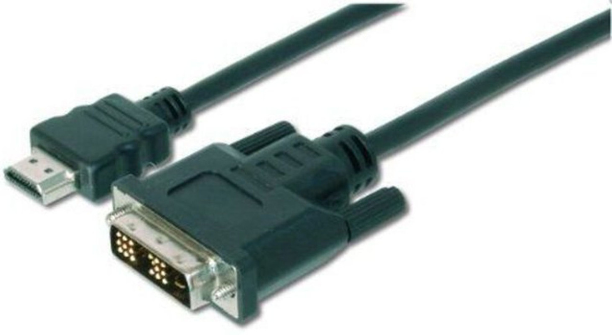 Digitus HDMI auf DVI-D Adapterkabel Schwarz, Länge: 3,00 m, AK-330300-030-S - Bild 2