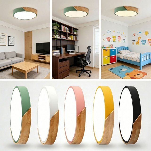 Moderne LED-Deckenleuchte DAMIASMIL in Weiß, runder Kronleuchter für Wohnzimmer, Schlafzimmer und Büro - Bild 1