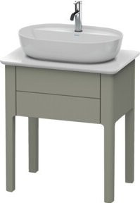 Duravit Waschtischunterschrank Luv in Grau Matt, B/T/H: 63,8 x 45,0 x 74,3 cm - Bild 1