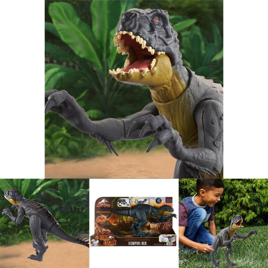 DewBloom Jurassic World Giftiger Skorpion Tyrannosaurus Rex Bewegliches Dinosaurierspielzeug ab 4+ - Bild 5