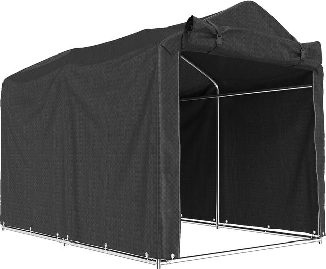 Outsunny Gerätezelt Schwarz B/H/L: 157 x 165 x 220 cm - Bild 1