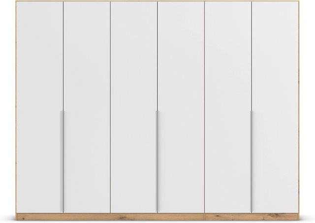 RAUCH Drehtürenschrank Alabama in Weiß und Eiche mit Schubkasteneinsatz und Kleiderstangen, Breite: 271 cm - Bild 1
