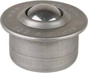 BS Kugelrolle aus Edelstahl in Silber mit 36 mm Durchmesser - Bild 1