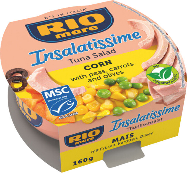 Rio Mare Insalatissime Corn Thunfisch-Salat 160 g - Bild 1