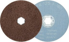 PFERD TOOLS COMBICLICK weiche Vliesronde CC Ø 125 mm A180 zum Reinigen und Satinieren von Metall und Lack mit dem Winkelschleifer - Bild 1