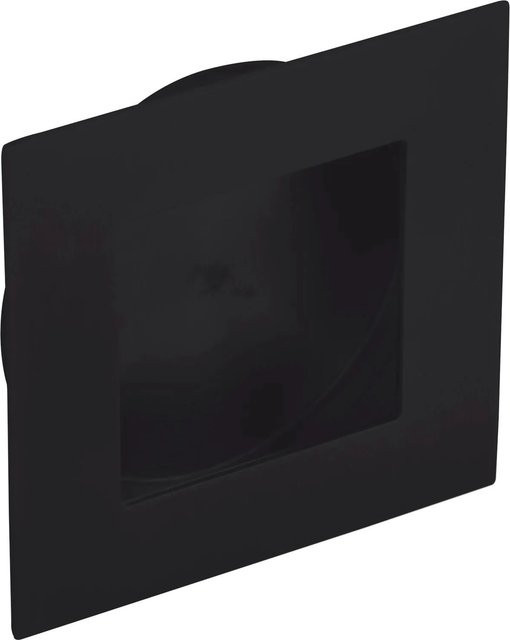 Technik Team Muschelgriff Eros Einlass aus Edelstahl in Schwarz Matt mit Ø 70 mm und Einlass Ø 60 mm - Bild 1