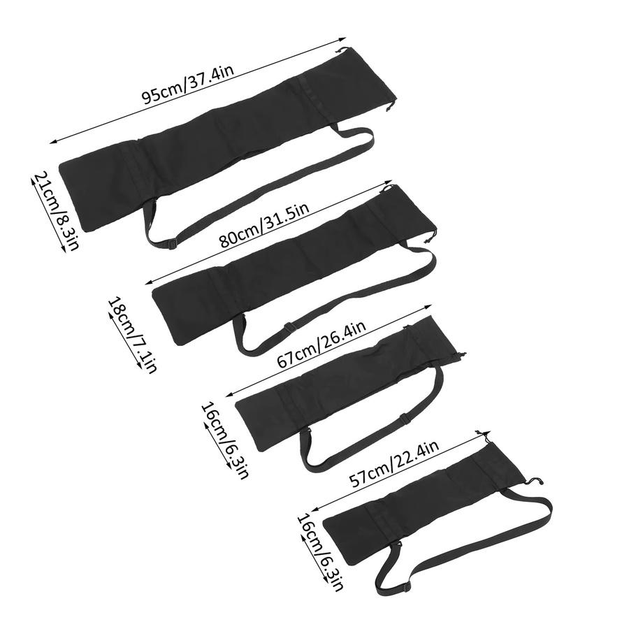 Universal Studio Light Stand Stativ und Einbeinstativ Set inklusive Kameratasche mit Schultergurt in Schwarz - Bild 6