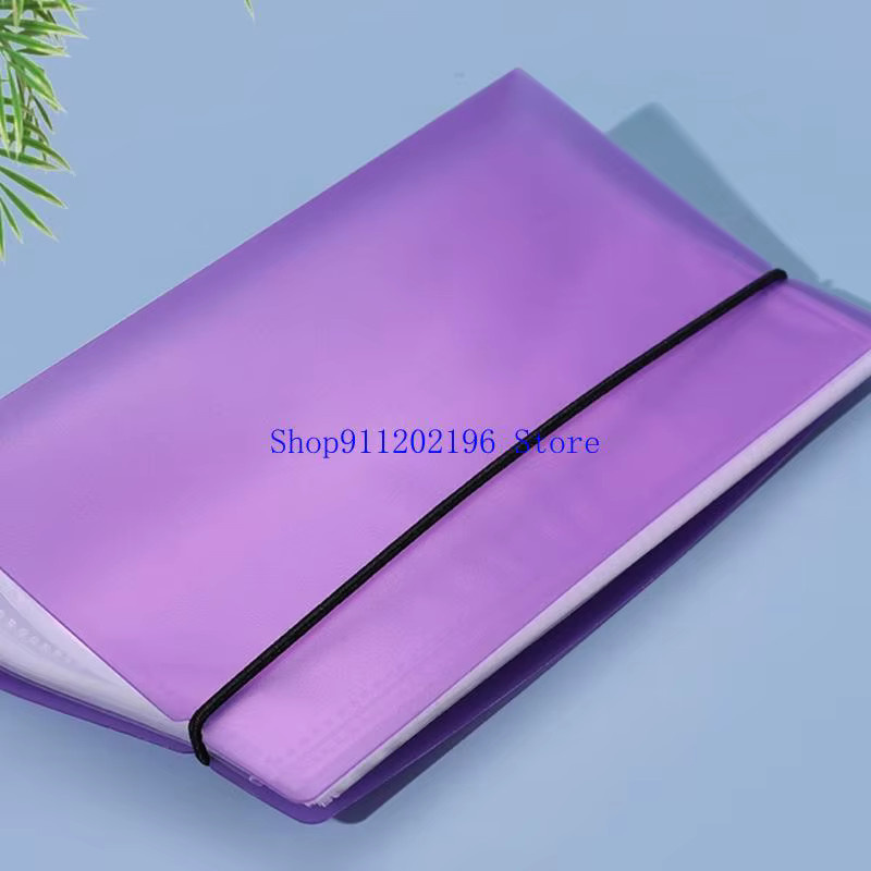 P82A Geldspar-Herausforderung mit 100/200 wiederverwendbaren Umschlägen, Bargeld-Tracking-Notizbuch in Lila mit Softcover aus Kunststoff - Bild 1