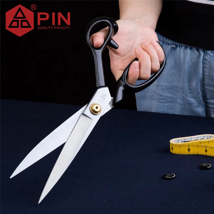 PIN Professionelle Schneiderschere aus Edelstahl in Schwarz, 12 Zoll (Breite: 30,48 cm) - Bild 2