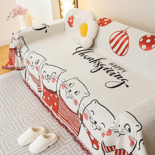 Super Six Sofabezug aus Chenille, rutschfest und waschbar, B/B: 180 x 130 cm - Bild 1
