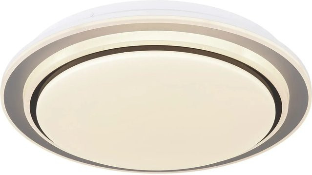 Globo LED-Deckenleuchte Foppa Weiß, dimmbar mit Fernbedienung und RGBW-Funktion, Durchmesser: 40 cm, Höhe: 7 cm - Bild 1