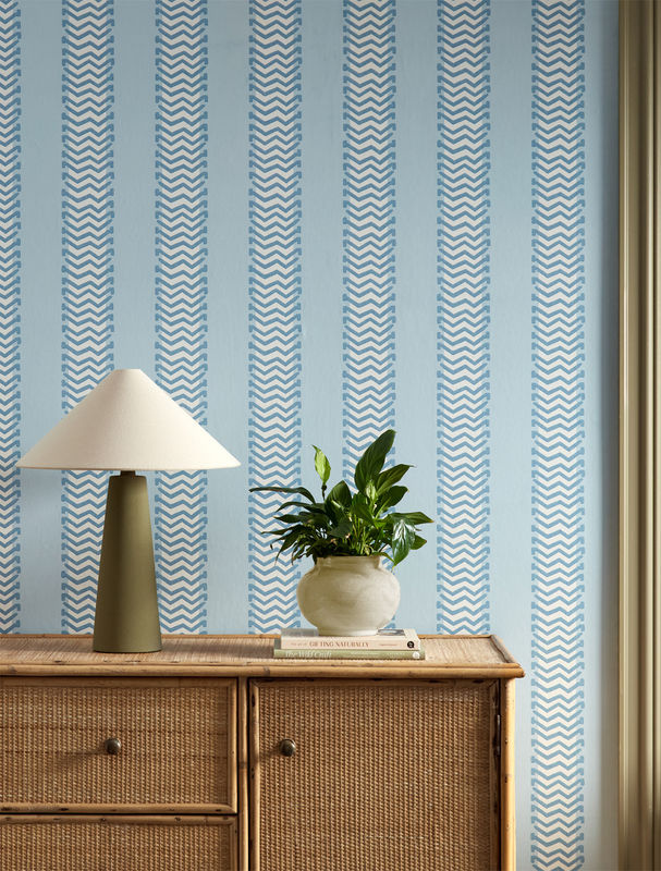 Scion Tapete Bradgate Coast Blue modern abstrakt gestreift Vlies - Bild 2