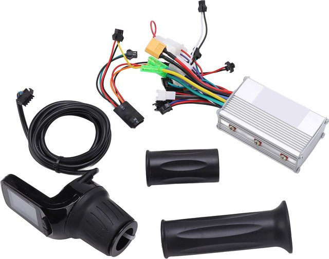 Igeteck Elektrofahrrad Controller-Kit mit 350W Sinuswelle Bürstenlosem Motor, 886 LCD-Display und Griff-Kit, Farbe: Silber - Bild 1