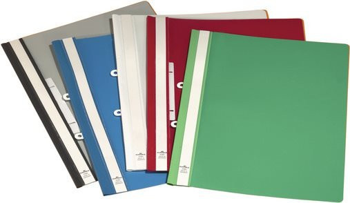 DURABLE Sichthefter mit Abheftschieber A4 aus Kunststoff, Grün, 25 Stück - Bild 1