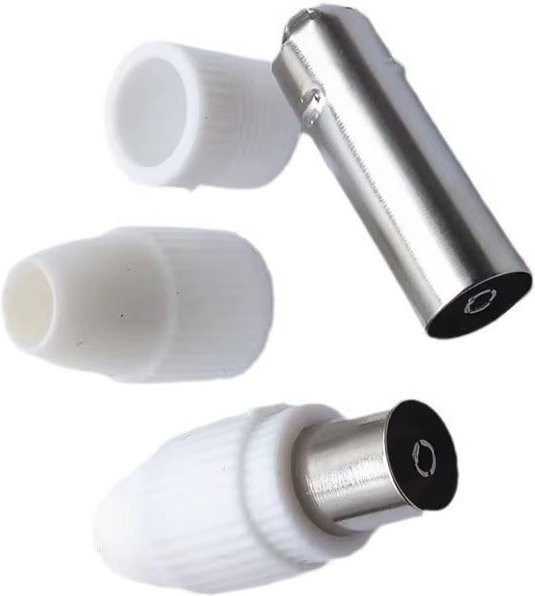 FVJVYE RF Antennen-Adapter Stecker und Buchse Set Weiß C5 - Bild 1