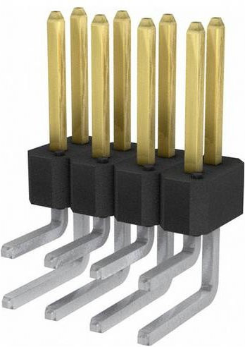 Amphenol Stiftleiste Standard 77317-112-08LF in Gold - Bild 1
