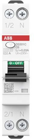 ABB RCBO FI-Schutzschalter und Leitungsschutzschalter 6A in Weiß - Bild 1