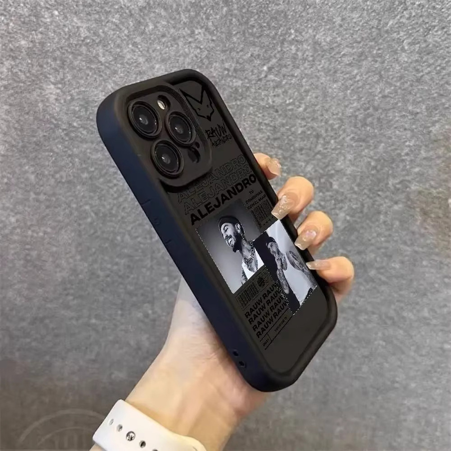 Epc Music R-Rauw Alejandro Handyhülle für iPhone 11 bis 17 Pro Max Plus, schwarz, weiche und stoßfeste Abdeckung - Bild 3