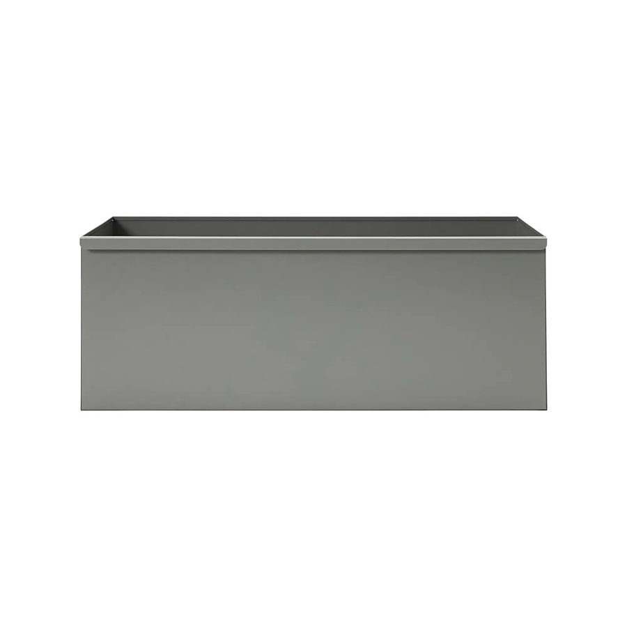 Meraki Aufbewahrungsbox Regal aus Metall in Grau, B/T/H: 78 x 30 x 30 cm - Bild 1