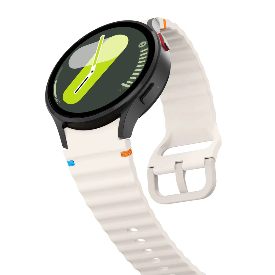 RWBANDS Uhrenarmband Silikon, Weiß, Unisex - Bild 1