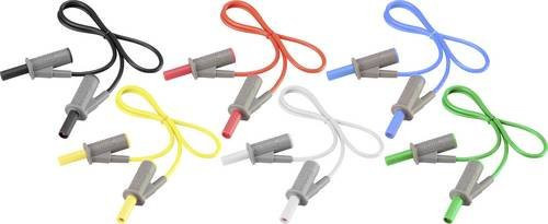 VOLTCRAFT MSB-501 Messleitungs-Set mit 4mm Lamellensteckern, 12 Stück, Multicolor - Bild 1