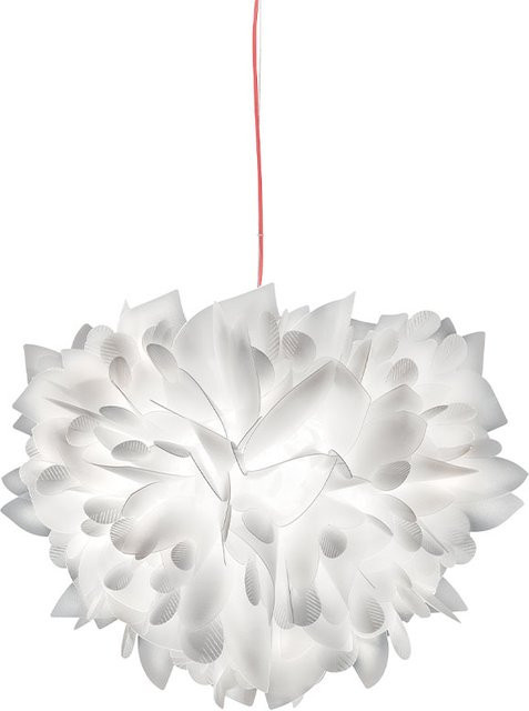 Slamp Veli Foliage Suspension Small Pendelleuchte in Rot aus Opalflex® mit E27 Fassung - Bild 1
