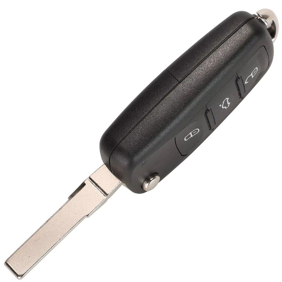 Fernbedienung Autoschlüssel für VW Käfer Eos Golf 6 Jetta Tiguan Seat Skoda Fabia Schwarz 434MHz ID48 Chip 3T0837202 5K0837202AD 202Q - Bild 3