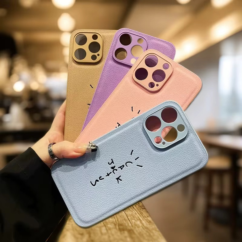 VNTK Handyhülle aus weichem PU-Leder mit Lichee-Muster für iPhone 16 15 14 13 12 11 Pro Max Plus - Bild 2