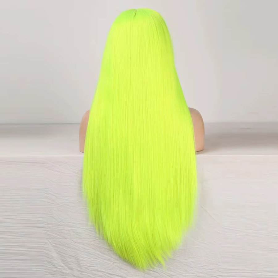 UStyleHair Spitzeperücke, neongrün, synthetisch, lang, Damen - Bild 2