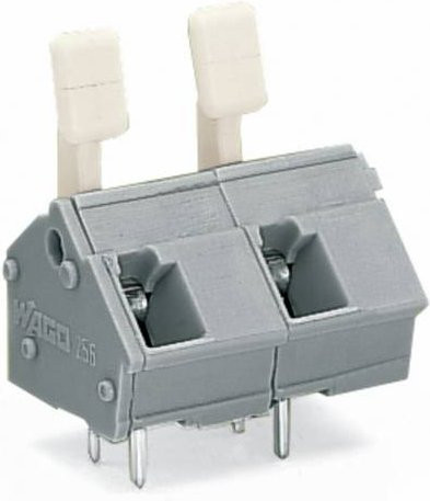 WAGO Leiterplattenklemme 256-606/333-000, Grau, 60 Stück - Bild 1
