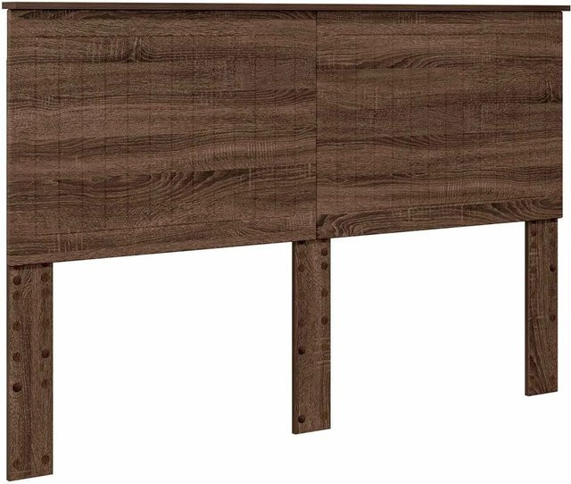 vidaXL Kopfteil für das Bett in Braun Eichen-Optik, modernes Design aus Holzwerkstoff, Breite: 153 cm, Höhe: 100 cm, Tiefe: 7 cm - Bild 1