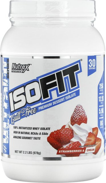 Nutrex Research IsoFit Erdbeeren & Sahne 978 g - Bild 1
