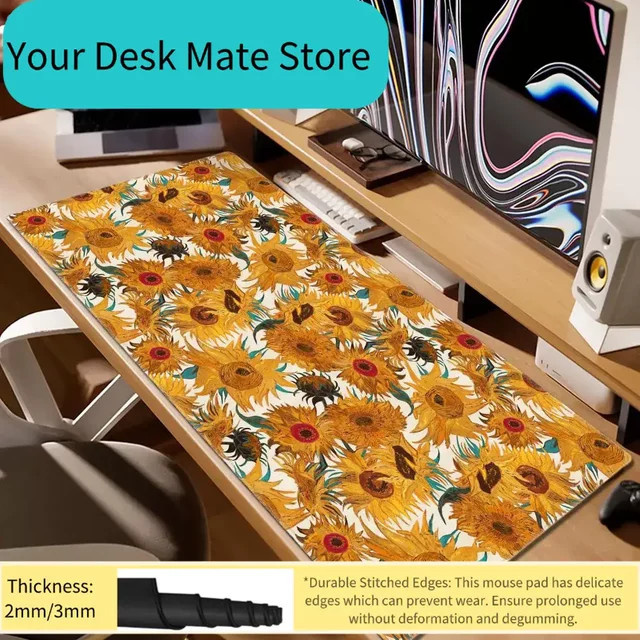 Potdemiel Mauspad Art Van Gogh für Laptop und PC, Mehrfarbig - Bild 1