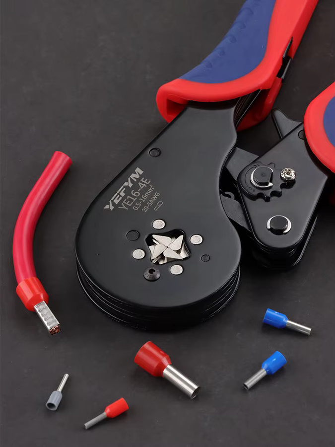 YEFYM Crimpzange YE 16–4E für Aderendhülsen und Rohrklemmen, 0,5–16 mm2/20–5 AWG - Bild 7