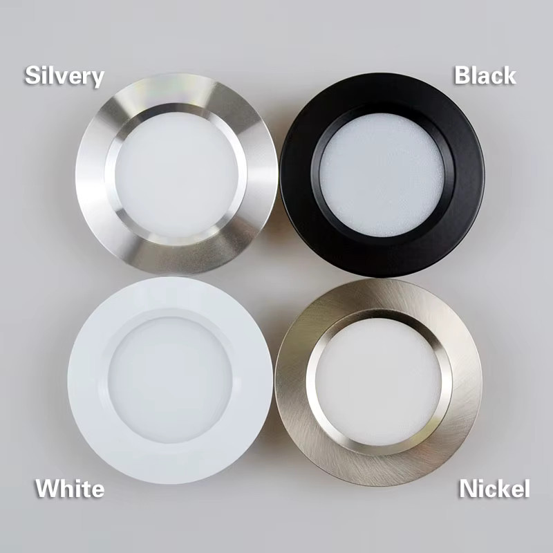 ANMIEPY LED Deckeneinbauleuchte Mini-Downlight in Silber, ultradünn mit 14 mm Höhe, Durchmesser: 55 mm - Bild 2