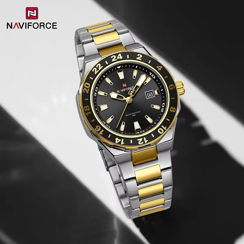 NAVIFORCE Armbanduhr, Quarz, Edelstahl, Bicolor, Herren - Bild 2