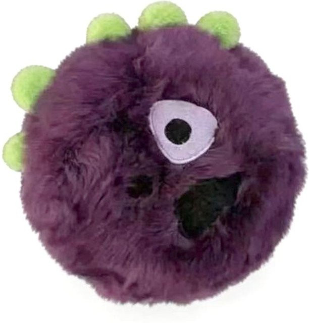 Plüschball Anhänger mit Kette, Unisex - Bild 1