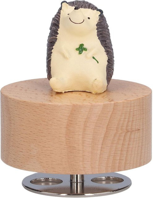 OutsideWorld DIY Holz Spieluhr Igel in Braun zur Dekoration - Bild 1