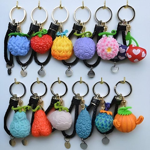 Yiran toy 1 One Piece Anime Schlüsselanhänger 12-teiliges Set - Bild 1