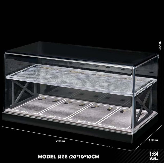 Linyi toy car Doppelstöckige Parkgarage für Spielzeugautos, gray - Bild 1