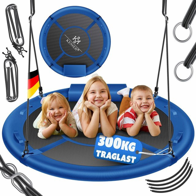 KESSER Nestschaukel Tellerschaukel als verstellbare Hängeschaukel für Kinder und Erwachsene für Indoor und Outdoor - Bild 1