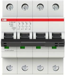 ABB S204MT-B63 Sicherungsautomat 63A 400V MCB - Bild 1