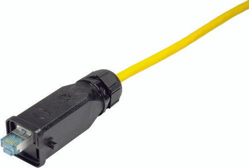 HARTING Kabelsteckverbinder 09451251520 mit 8 Piercinganschluss in Schwarz - Bild 1
