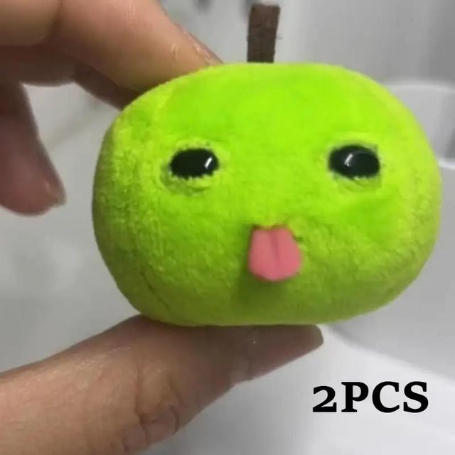 Linyi toy Grüner Apfel Plüsch Schlüsselanhänger, Unisex - Bild 1