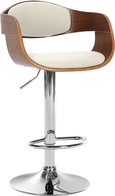 CLP Barhocker Kingston mit Kunstleder-Bezug und höhenverstellbarer Sitzfunktion in modernem Design - Bild 1