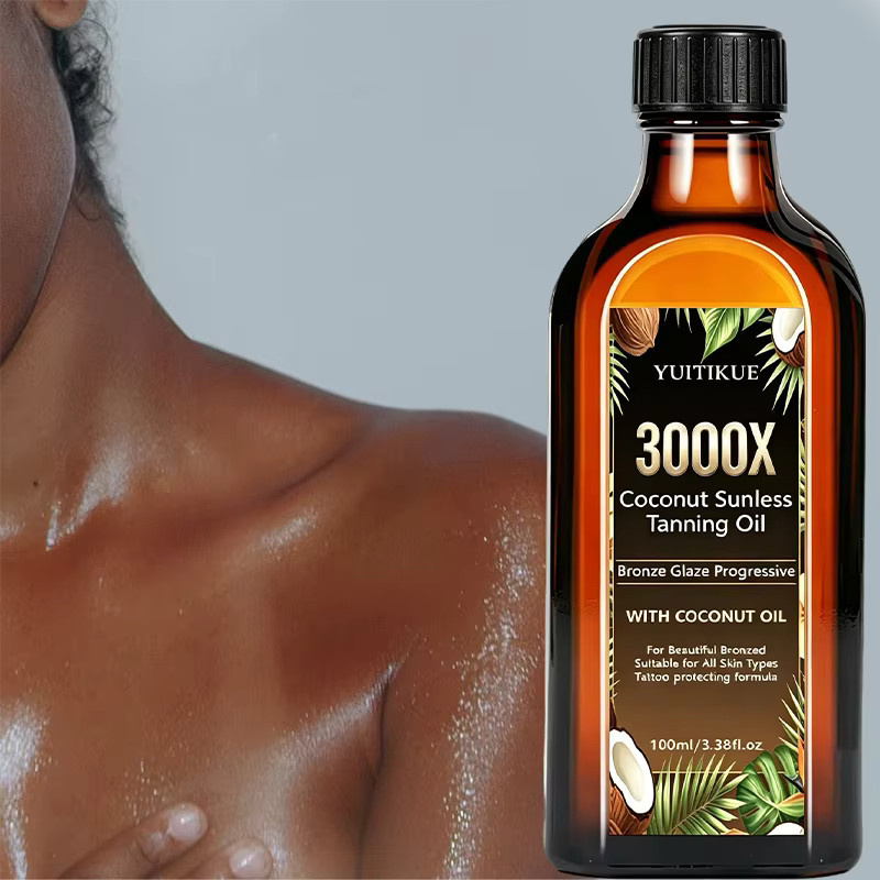 YUITIKUE Selbstbräunungsöl Kokosnuss, 100 ml, Unisex - Bild 2
