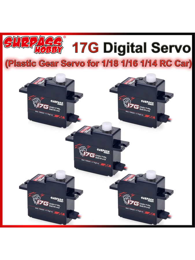 SURPASS HOBBY 17G Kunststoffgetriebe Mini Micro Digital Servo, Zubehör - Bild 3