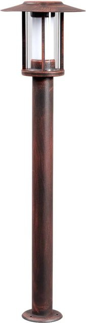 Lindby LED Außenleuchte Pavlos in Braun aus Edelstahl, 1-flammig, Rustikaler Landhaus-Stil, IP44 spritzwassergeschützt - Bild 1